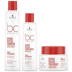 Schwarzkopf BC Bonacure Repair Shampoo, Conditioner and treatment Trio Pack