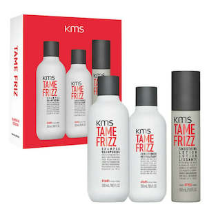 Hairdressing: KMS Tame Frizz + Smoothing Lotion Trio Gift Pack