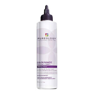 Hairdressing: Pureology Colour Fanatic Top Coat + Tone 200ml - Purple