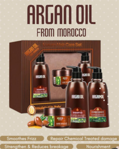 Argan Oil from Morocco Trio Gift Pack with Keratin Protein Mask