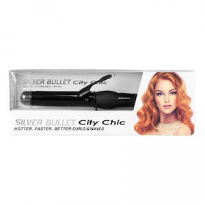 Silver Bullet City Chic Ceramic Curling Iron 32mm