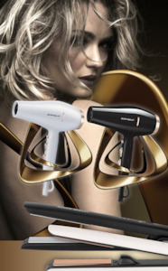 SILVER BULLET Powerline Hair Straightener and Hair Dryer Combo Gift Pack - Black