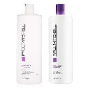 Hairdressing: Paul Mitchell Extra-Body Duo Shampoo 1000ml & Daily Conditioner 1000ml