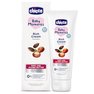 Hairdressing: Chicco Baby Moments Shea Butter Rich Cream - 100 gm