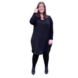 Sales advisory service: TULIP TUNIC BLACK