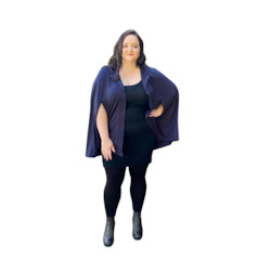 Office Poncho Navy