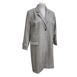 Grey Check Coat Size 18