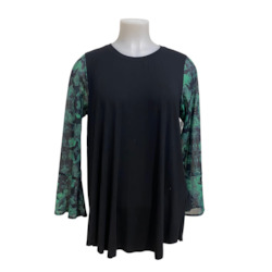 Sales advisory service: L/S GREEN FLORAL SLEEVE SIZE 18