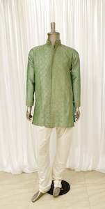 Mint Green Mens Kurta Pyjama Set