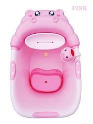 Big hippo Bath tub with cup - pink