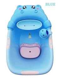 Big hippo Bath tub with cup - blue