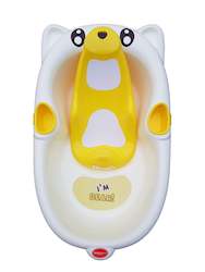 LOVE BEAR newborn baby bath tub with support - Lemon yellow