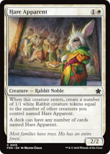 MTG Single: Hare Apparent [Foundations]