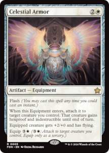 MTG Single: Celestial Armor [Foundations]