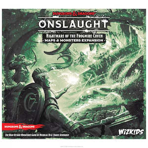 Board Games 1: Dungeons & Dragons Onslaught Nightmare of the Frogmire Coven - Maps & Monsters Expansion