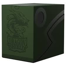 Dragon Shield Double Shell Deck Box - Green/Black