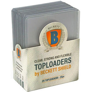 Accessories Sleeves: Beckett Shield Toploaders: 35pt (25)