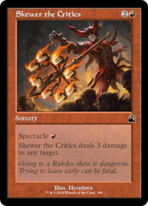 Skewer the Critics (Retro Frame) [Ravnica Remastered]