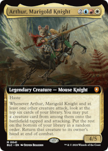 Arthur, Marigold Knight (Extended Art) [Bloomburrow Commander]