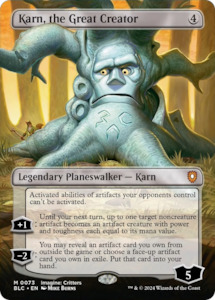 Blb Singles: Karn, the Great Creator (Borderless) [Bloomburrow Commander]