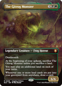 Blb Singles: The Gitrog Monster (Borderless) [Bloomburrow Commander]