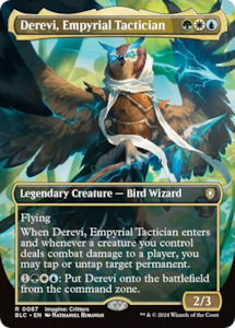 Blb Singles: Derevi, Empyrial Tactician (Borderless) [Bloomburrow Commander]