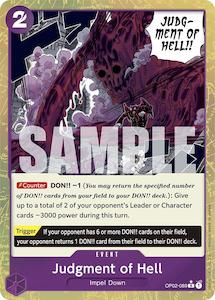 Judgment of Hell (Textured Foil) [Premium Booster -The Best-]