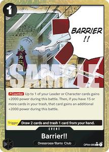 Prb: Barrier!! (Textured Foil) [Premium Booster -The Best-]