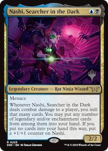 Duskmourn: Nashi, Searcher in the Dark [Duskmourn: House of Horror Promos]