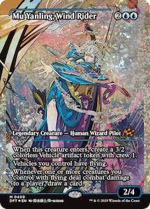 Mu Yanling, Wind Rider (Showcase Fracture Foil) (Japanese) [Aetherdrift]