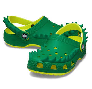 Shoe: Crocs Kids - Classic Clog Spikes Youths Ivy Green