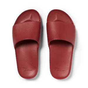 Shoe: Archies Arch Support Slide Sangria Red