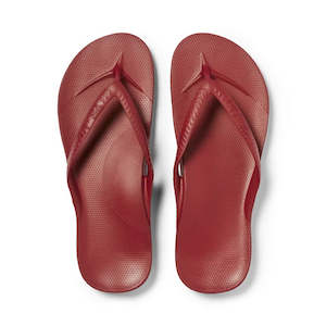 Archies Arch Support Jandal Sangria Red