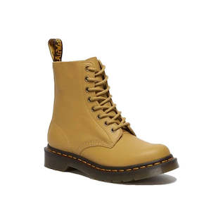 Dr Martens - 1460 Pascal Mustard Yellow Virginia Leather 8 eye Boot