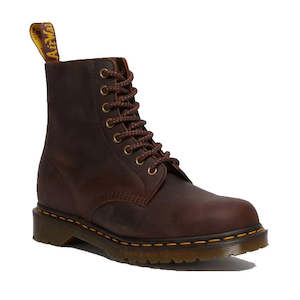 Shoe: Dr Martens 1460 Pascal Chestnut Brown Waxed Full Grain Leather Boot