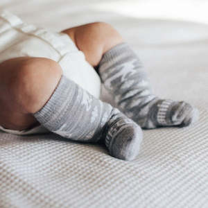 Shoe: Lamington New Born Baby Merino Wool Snow Globe Christmas Socks