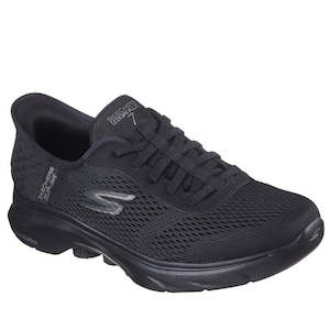 Shoe: Skechers Mens Go Walk 7 Slip In Free Hand 2 Black Trainer