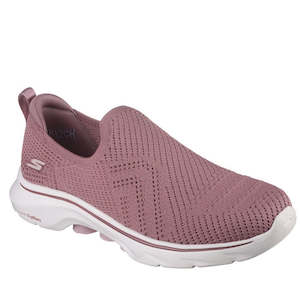 Shoe: Skechers Go Walk 7 Amina Mauve Slip On Shoe