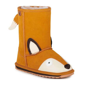 Shoe: EMU Kids Fox Burnt Orange Merino Wool Boot