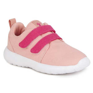 Shoe: EMU - Kids  Becher Velcro Trainer Dusty Pink Wool Fabric