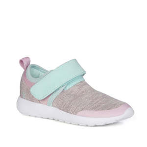 Shoe: EMU - Kids Ando Velcro Trainer Mauve Pink Wool Fabric