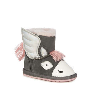 Shoe: EMU Toddlers Pegasus Charcoal Walker