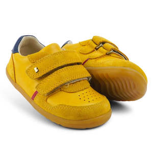 Shoe: Bobux Step Up SU Riley Sneaker Chartreuse Yellow