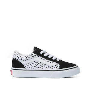 Shoe: Vans - Old Skool - Youth's Dalmatian Black/White NOT RETURNABLE