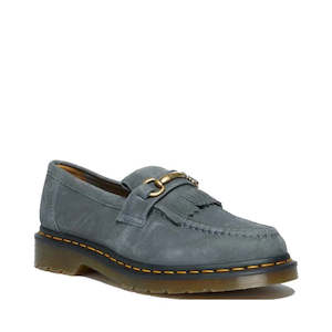 Shoe: Dr Martens Adrian Snaffle Loafer Washed Denim Tumbled Nubuck