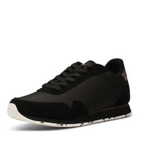 Shoe: Woden Womens Sneaker Nora III Nylon/Leather Black