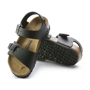 Shoe: Birkenstocks Kids Black New York Backed Sandal