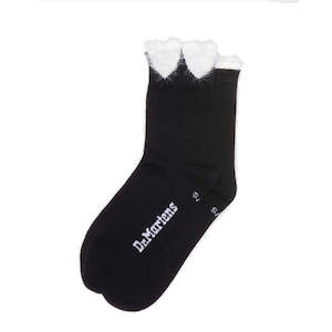 Shoe: Dr Martens Heart Detail Cotton Blend Socks Black White