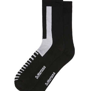 Dr Martens Socks Double Doc Sock Unisex Black White