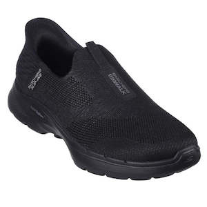 Shoe: Skechers Go Walk 6 WIDE Width Womens Fabulous View SLIP INS Black